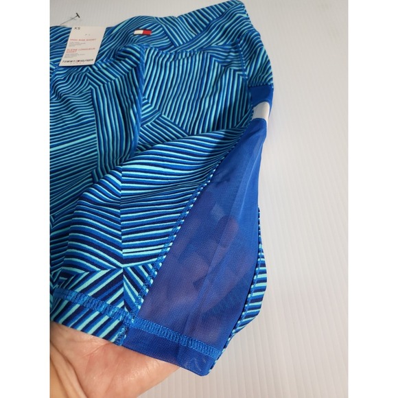 Tommy Hilfiger Sport High Rise Bike Shorts Athletic Blue XS - Picture 3 of 6